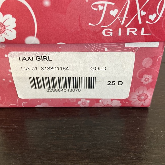 Toddler gold ballet flats with bow size 25 - Picture 5 of 5